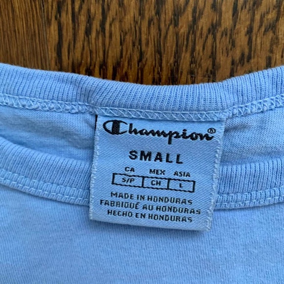 Champion light blue tee size small - Picture 2 of 3